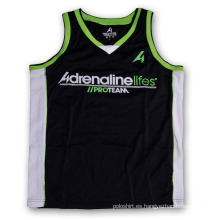 100% poliéster hombres de baloncesto Tank Top